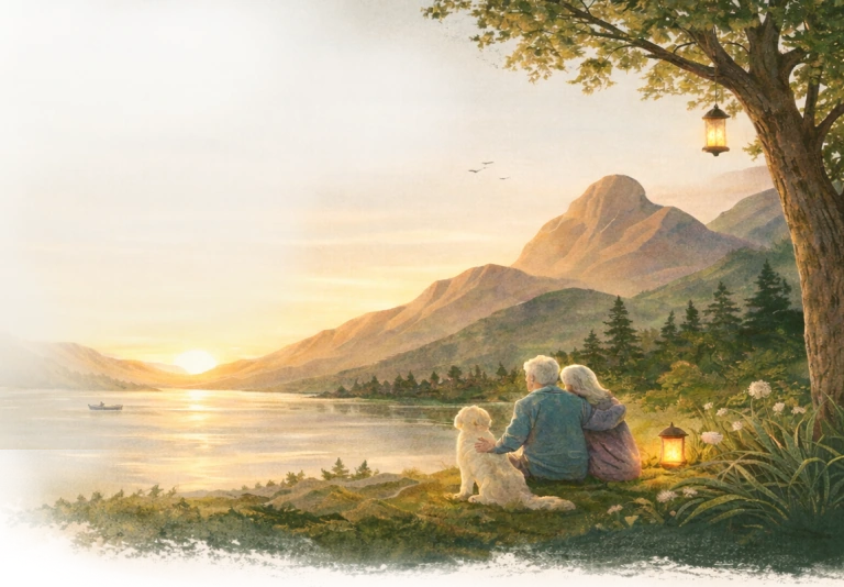Calm mountain landscape