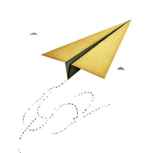 Paper airplane illustration