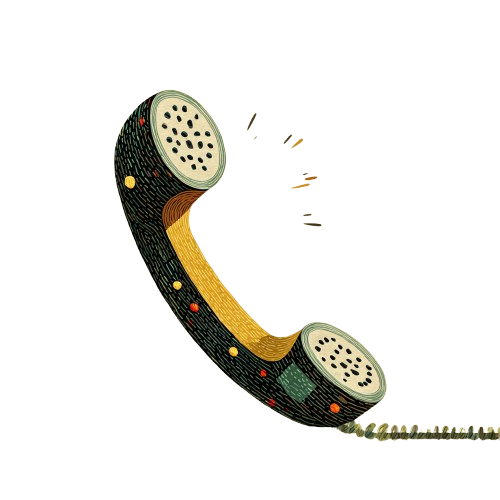 Phone handset illustration